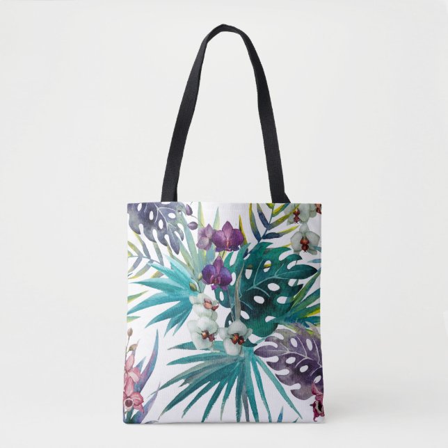 Bolsa Tote - Orquídea Tropical (Frente)