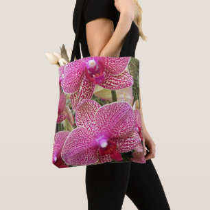 Bolsa Tote Orquídeas da Phalaenopse Espetada, Rosa, Floral