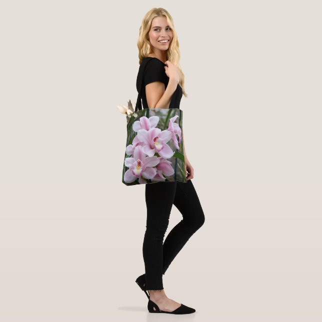 Bolsa Tote Orquídeas de Paraíso Rosa (No(a) Modelo)