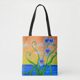 Bolsa Tote Orquídeas do Oceano Sol