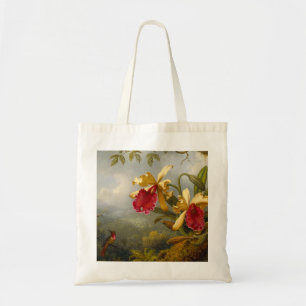 Bolsa Tote Orquídeas e Hummingbird