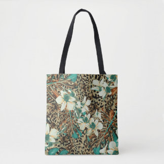 Bolsa Tote Orquídeas - Ilustração Sem Costura Floral