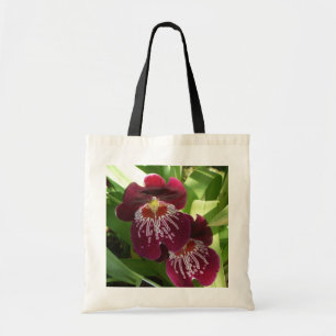 Bolsa Tote Orquídeas Maroon II Floral Elegante