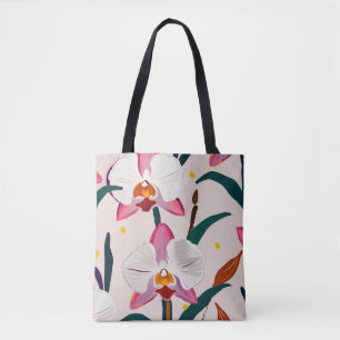 Bolsa Tote Orquídeas Rosa