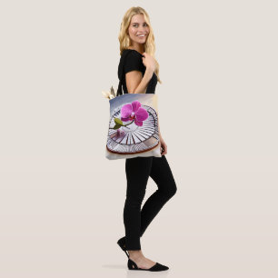 Bolsa Tote Orquídeas Rosa Expectativas em Prata