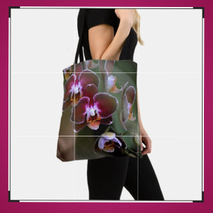 Bolsa Tote Orquídeas Roxas
