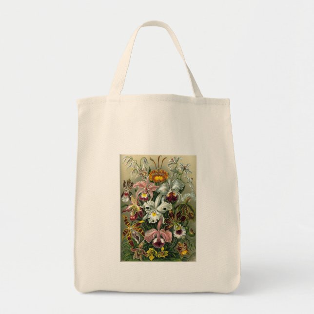 Bolsa Tote Orquídeas Vintage (Frente)