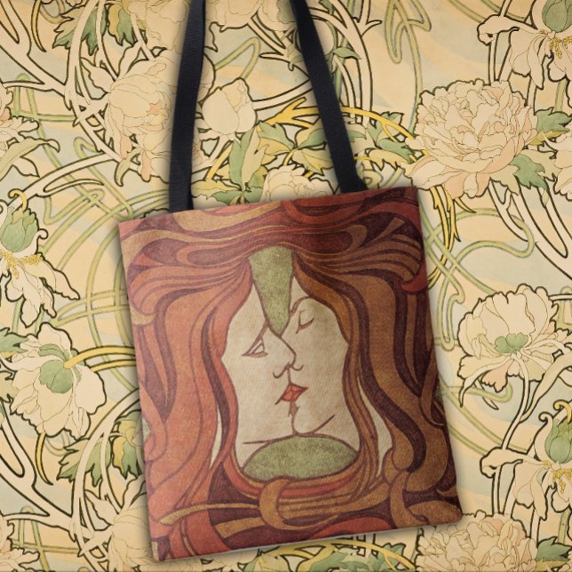 Bolsa Tote Os Amantes - Art Nouveau Na moda (Criador carregado)
