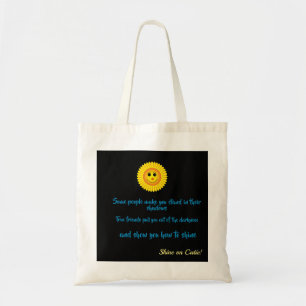 Bolsa Tote Os amigos verdadeiros fazem-no brilhar