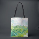 Bolsa Tote Os Auvers Dos Campos De Trigo Verde Van Gogh. Impr<br><div class="desc">Van Gogh "Green Wheat Fields,  Auvers" na bolsa. Impressionismo arte.</div>