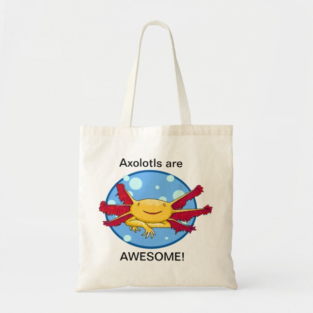 Bolsa Tote Os Axolotls são impressionantes! (Saco plástico de (Frente)