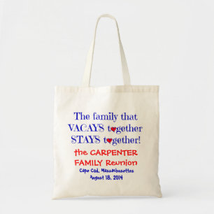 Bolsa Tote Os bolsas bonitos da reunião de família, branco &