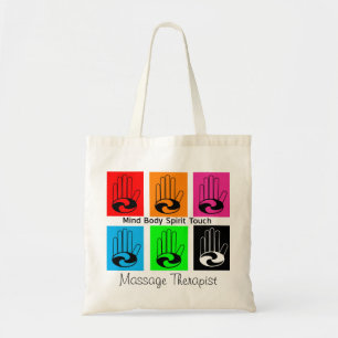Bolsa Tote Os bolsas do pop art do terapeuta da massagem
