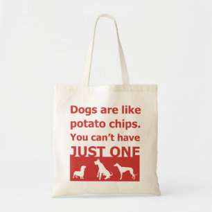 Bolsa Tote Os cães são como batatas fritas