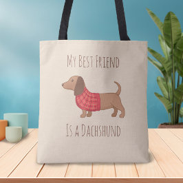 Bolsa Tote Os cães são o meu cão de solteiro favorito do Dach
