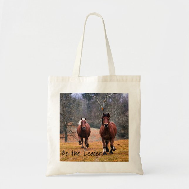 Bolsa Tote Os Cavalos São O Líder (Frente)