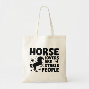 Bolsa Tote Os Cavalos São Pessoas Estáveis