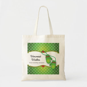 Bolsa Tote Os desejos os mais mornos com a sacola do Natal do