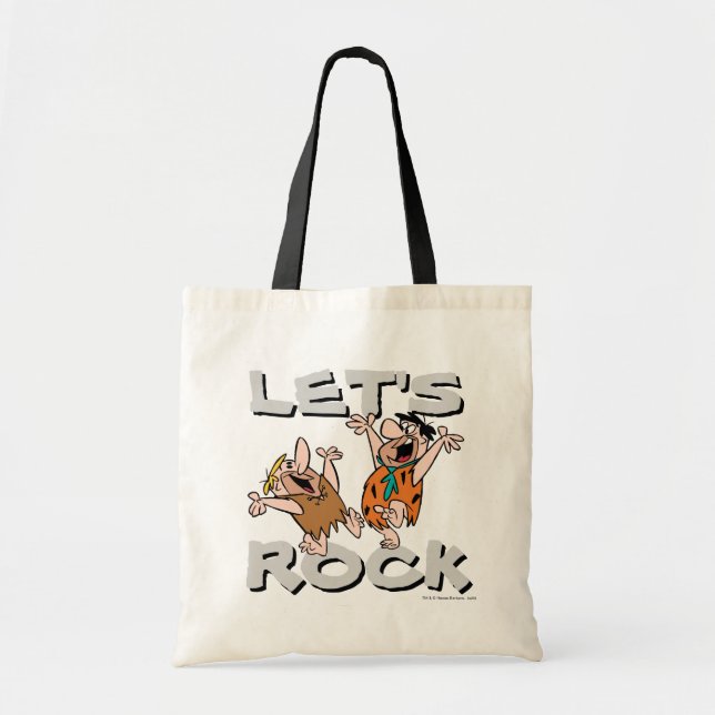 Bolsa Tote Os Flintstones | Fred & Barney - Rock Vamos (Frente)