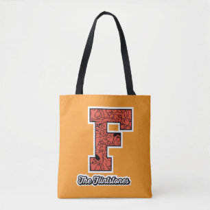 Bolsa Tote Os Flintstones Monograma de estilo colegial
