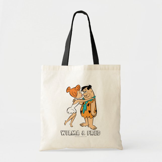 Bolsa Tote Os Flintstones | Wilma Kissing Fred (Frente)