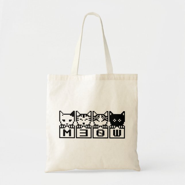 BOLSA TOTE OS GATOS DE 8 BITS M30W (Frente)