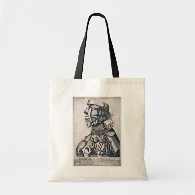 Bolsa Tote Os Instrumentos de Sustentação Humana, Arcimboldo (Frente)