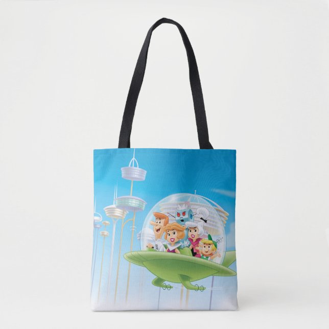 Bolsa Tote Os Jetsons | Carro Voador Familiar (Frente)