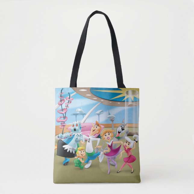 Bolsa Tote Os Jetsons | Festa de dança familiar (Frente)