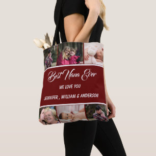 Bolsa Tote Os melhores nomes de colagem de fotos de netos de