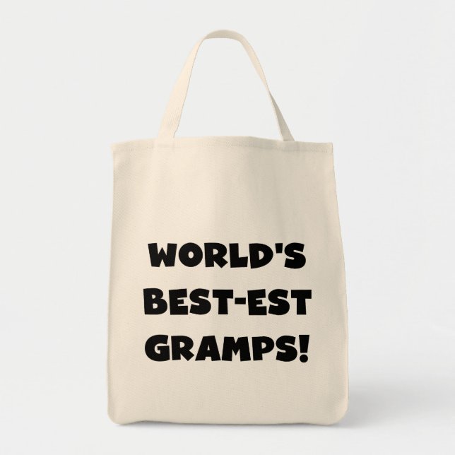 Bolsa Tote Os melhores presentes do mundo em texto negro (Frente)