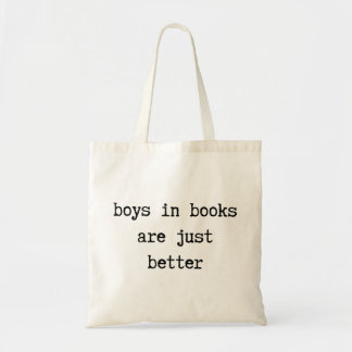 Bolsa Tote Os meninos nos livros são apenas melhor sacola