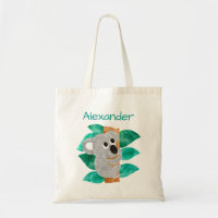 Os miúdos personalizaram o animal do urso de Koala