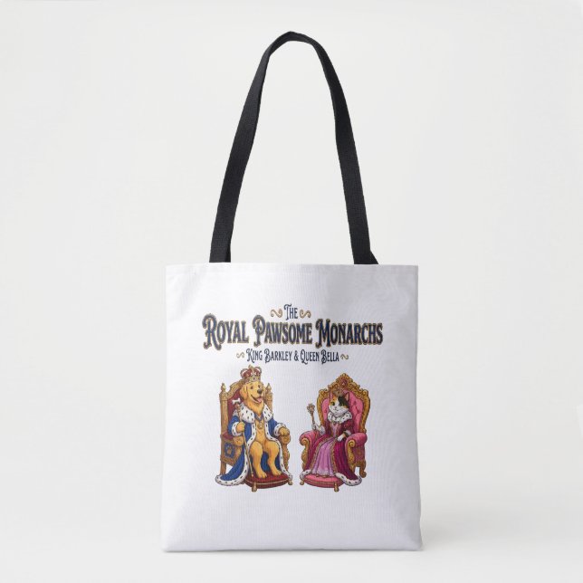 Bolsa Tote Os Monarcas Reais Pawsome (Frente)