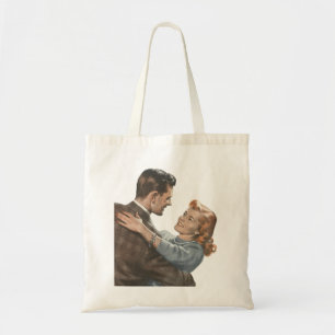 Bolsa Tote Os Newlyweds romances do amor do vintage devem nó