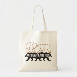 Bolsa Tote Os nossos Ursos são reais.