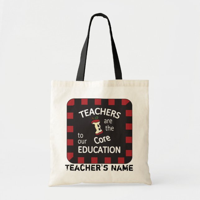 Bolsa Tote Os professores são o núcleo a nosso nome da (Frente)