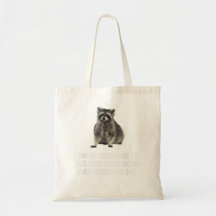 Bolsa Tote Os Raccoons Estão Me Chocando Humor Memor Engraçad