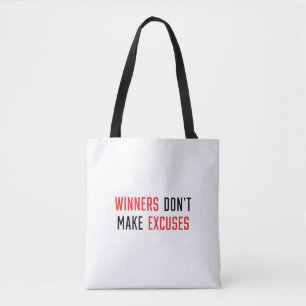 Bolsa Tote Os vencedores não dão desculpas