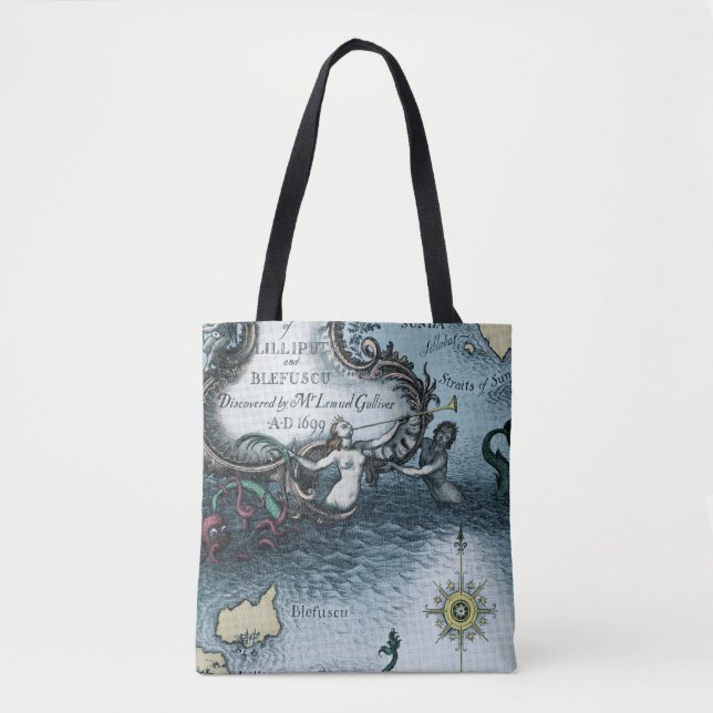 Bolsa Tote Os viagens de Gulliver por Jonathan Swift (Frente)