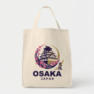 Bolsa Tote Osaka Japão Flores de Cerejeira