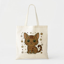 Bolsa Tote Óscar Floral Tabby Cat