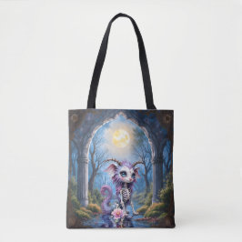 Bolsa Tote Ossos ao Luar – Guardião dos Sonhos Esquecidos. 