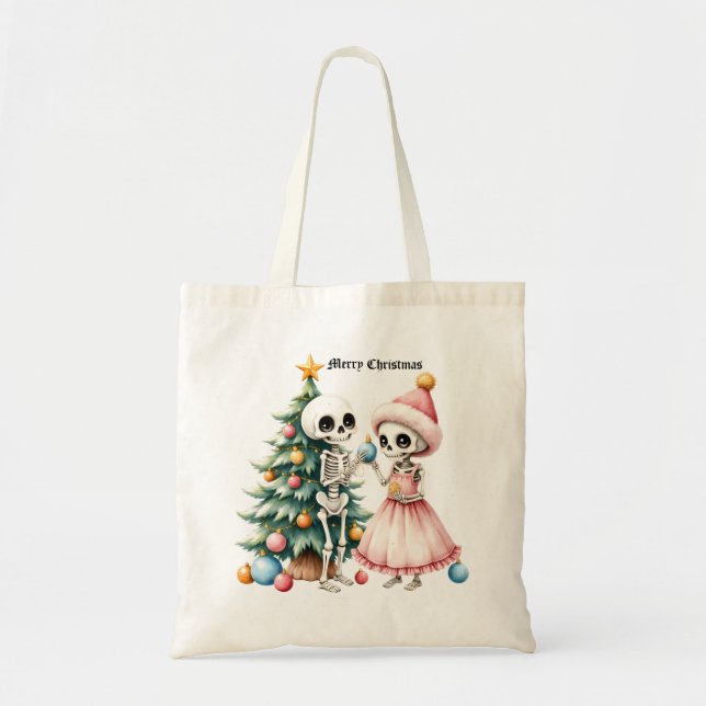 Bolsa Tote Ossos, bolas, e um pouco de magia (Frente)