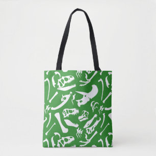 Bolsa Tote Ossos do Dinossauro (Verde)