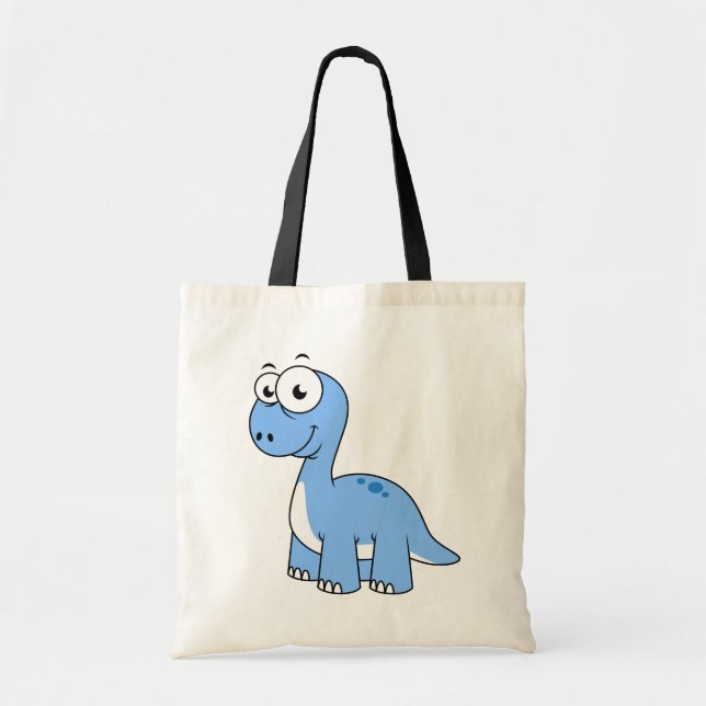 Bolsa Tote Ótima Ilustração De Um Brontossauro. (Frente)