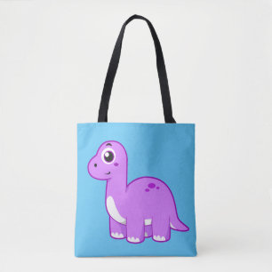 Bolsa Tote Ótima Ilustração De Um Dinossauro Brontossauro.
