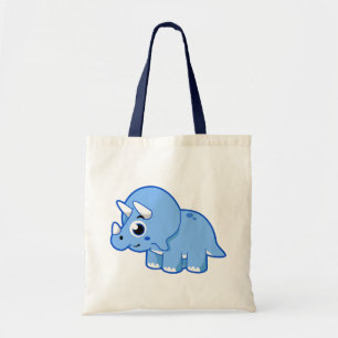 Bolsa Tote Ótima Ilustração De Um Dinossauro Tricerátopo.
