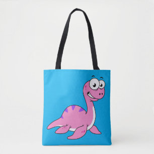 Bolsa Tote Ótima Ilustração Do Monstro Do Ness Loch.