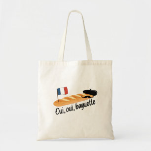 Bolsa Tote Oui Oui Baguette - Comida Francesa Engraçada